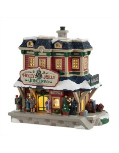 Holly Jolly Junction Lemax 45274 – Stazione Natalizia Illuminata con A
