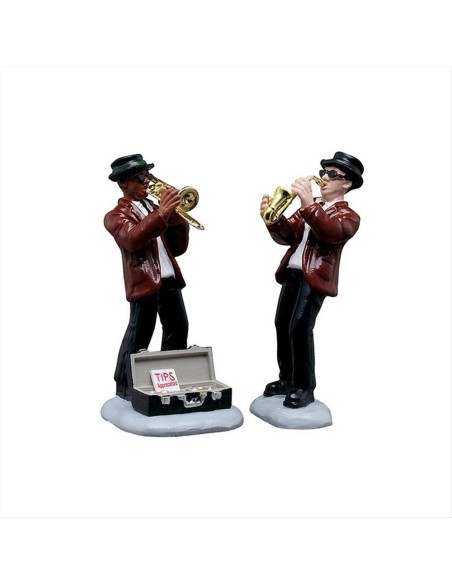 Jazz Duo Set 2pz 52523 Lemax – Figurine Musicali Natalizie 🎷🎄