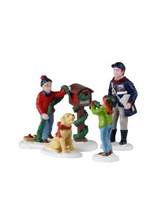 Mailbox Decorating Set 4pz 52522 Lemax – Figurine Natalizie Caddington