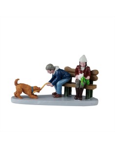 Playful Pups 52525 Lemax – Figurine Cuccioli Invernali 🐾❄️