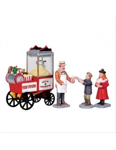 Popcorn Seller - Set 4pz 02832 LEMAX