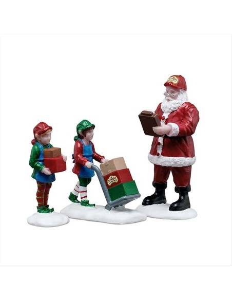 Ready for Shipping Set 3pz 52526 Lemax – Figurine Natalizie 🎁🎄