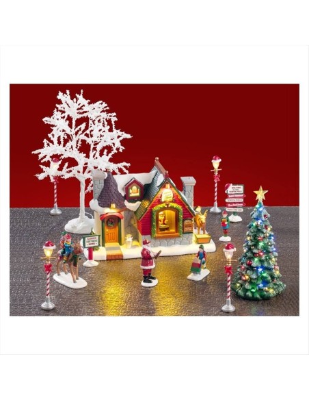 Santa's Snack Shack Set 56674 Lemax – Baita Natalizia Illuminata Santa
