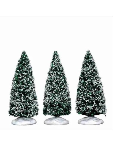 Snowy Juniper Tree Small 34666 LEMAX – Set 3 Alberi Innevati Decorativ