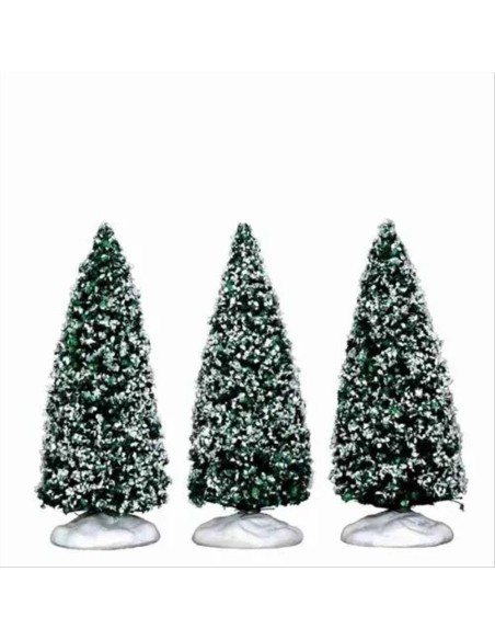 Snowy Juniper Tree Small 34666 LEMAX – Set 3 Alberi Innevati Decorativ