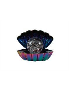 Lampada Conchiglia Glitterata Cambiacolore Verde 🐚✨ Effetto acqua e g