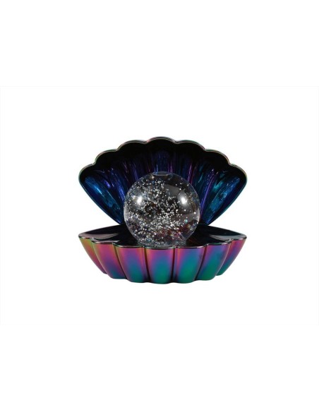 Lampada Conchiglia Glitterata Cambiacolore Verde 🐚✨ Effetto acqua e g