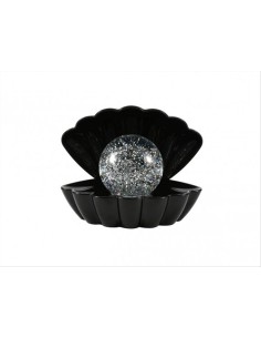 Lampada Conchiglia Glitterata Cambiacolore Nero 🐚🖤✨ Effetto acqua e 