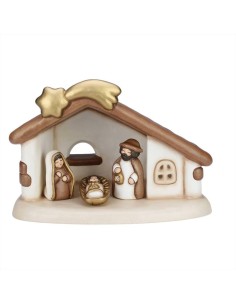 Set capanna con 3 personaggi Bianco Presepe Classico Thun S3034A83