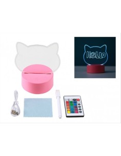 iTOTAL Lampada LED 3D GATTO: la tua luce a forma di micio! 🛠️✨ 2