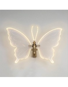 Farfalla Illuminata 60cm 🦋✨ Con Motion 12V e LED Bianco Caldo - IP44