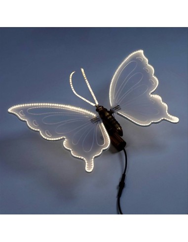 Farfalla Illuminata 60cm 🦋✨ Con Motion 12V e LED Bianco Caldo - IP44