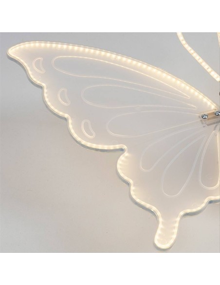 Farfalla Illuminata 60cm 🦋✨ Con Motion 12V e LED Bianco Caldo - IP44