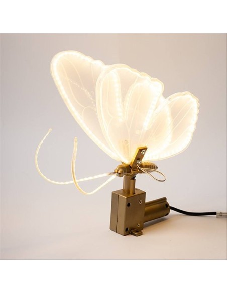 Farfalla Illuminata 40cm 🦋✨ Con Movimento e LED Bianco Caldo - IP44
