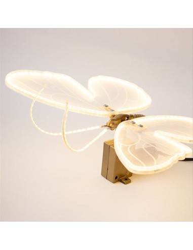 Farfalla Illuminata 40cm 🦋✨ Con Movimento e LED Bianco Caldo - IP44