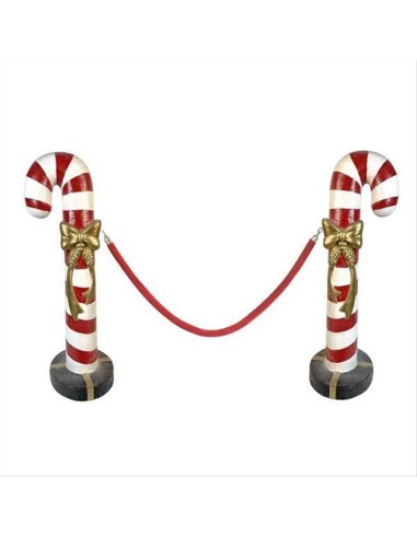 Noleggio Coppia Candy Cane H91cm 🍭✨ Decorazioni in Resina per Xmas Ca