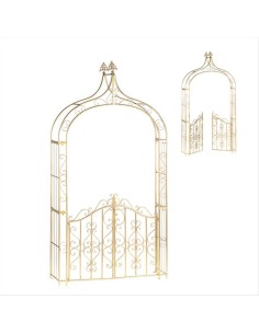 NOLEGGIO - Arco Barocco Dorato H274cm ✨ Struttura in Ferro Lavorato a 