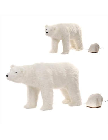 NOLEGGIO - Orso Polare Bianco 135cm ❄️ Con Movimento e Musica - Morbid