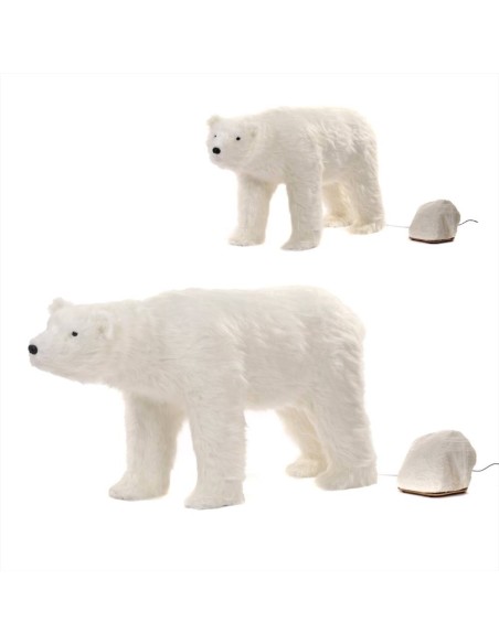 NOLEGGIO - Orso Polare Bianco 135cm ❄️ Con Movimento e Musica - Morbid
