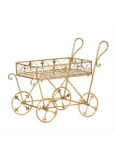 NOLEGGIO - Carrello Barocco Dorato 67cm ✨ Goodwill - Arredo Scenografi