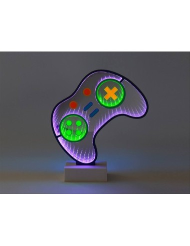 Lampada Infinita LED Let's Play h27,5cm - Luce Neon USB Batteria