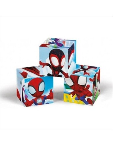 Puzzle Cubo 12 pz Spidey – Clementoni 3+, con 6 immagini divertenti