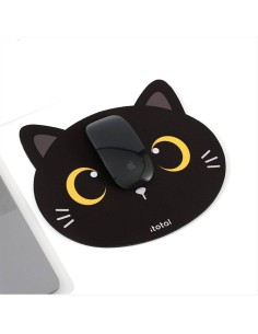 Tappetino Mouse Sagomato Gatto Nero 21,9x24,7x0,3cm
