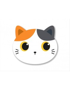 Tappetino Mouse Sagomato Gatto Arancione Tricolore 21,9x24,7x0,3cm - G