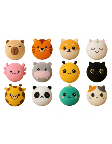Palline Rimbalzanti Animali Kawaii 8cm - 12 Modelli (1pz)