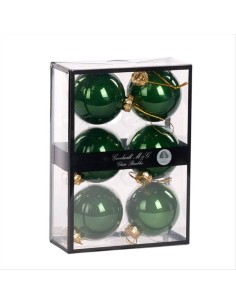 Pallina di Vetro 7cm Verde Opaco – Singola o Set da 6 🎄✨