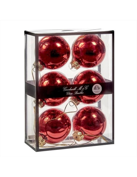 GOODWILL Pallina di vetro d.7cm ROSSO lucido 🎄❤️