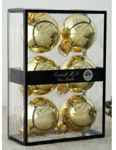 GOODWILL Pallina di vetro d.7cm ORO lucido 2