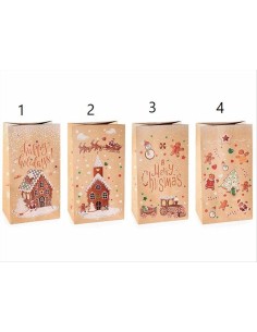 Sacchetto Natalizio Pan di Zenzero - 4 Varianti