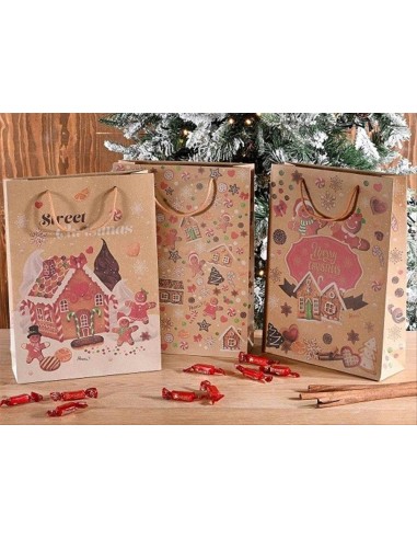 Busta grande 24x8x33H Pan di Zenzero - 3 varianti