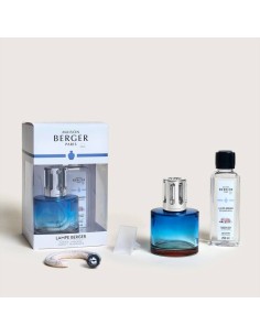 Lampe Berger - Cofanetto PURE Blue con 250ml Caresse de Coton