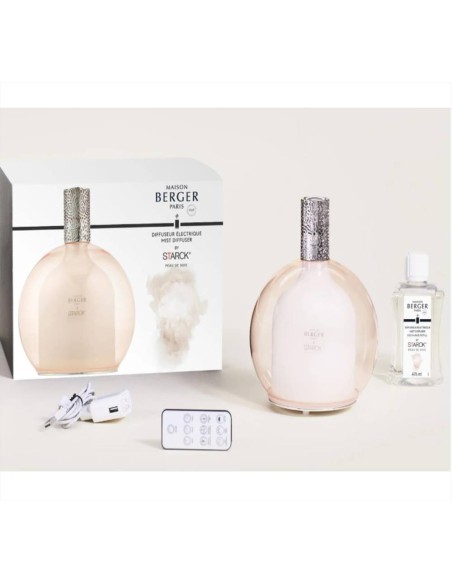 Maison Berger - Diffusore Elettrico STARCK con Ricarica da 475ml Peau de Soie - Rosa