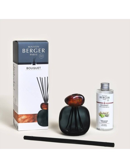 Maison Berger - Bouquet MINERAL Noir + 180ml Terre Sauvage