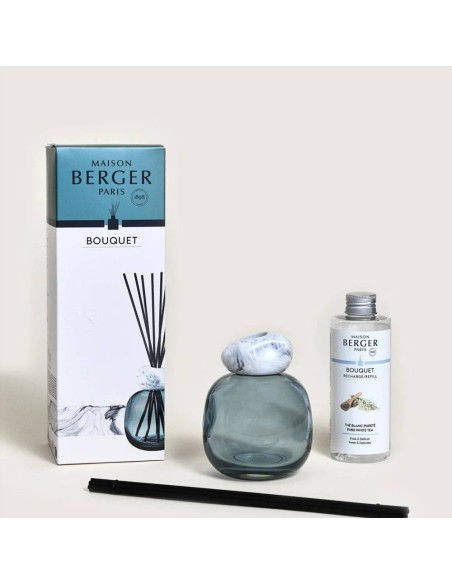 Maison Berger - Bouquet MINERAL Blu + 180ml Thé Blanc Pureté