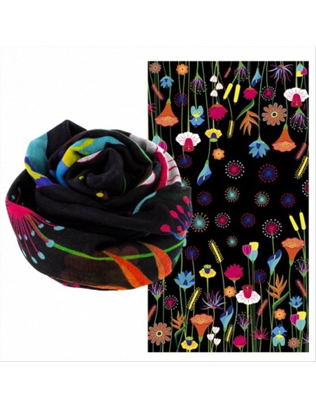 Foulard Pareo Balade JARDIN FLEURI 🌸 100x180cm – Primavera da Indossa