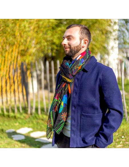 Foulard Pareo Balade JARDIN FLEURI 🌸 100x180cm – Primavera da Indossa