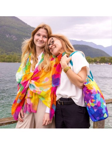 Foulard Pareo Balade PALETTE 🎨 100x180cm – Arte da Indossare | Pylone