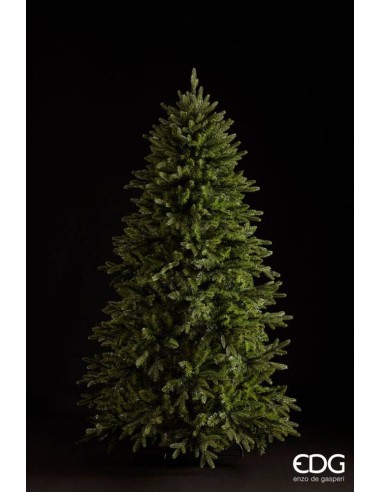 EDG Albero Pino Cristallo H180cm D112cm Albero di Natale Realistico e 