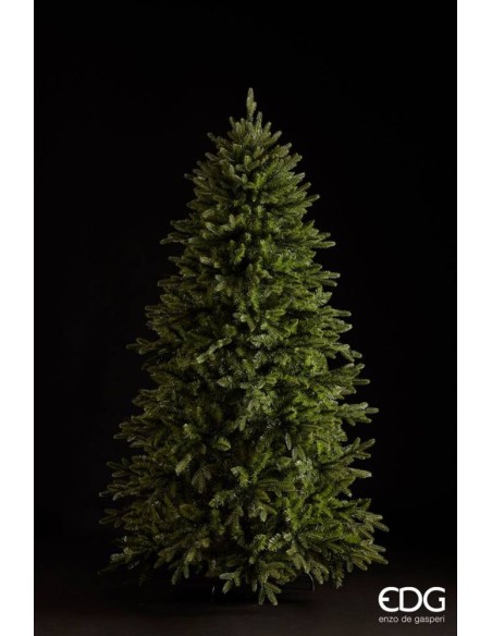 EDG Albero Pino Cristallo H180cm D112cm Albero di Natale Realistico e 