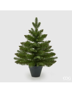 Albero Pino Verde in Vaso H60cm - 87 Rami - EDG