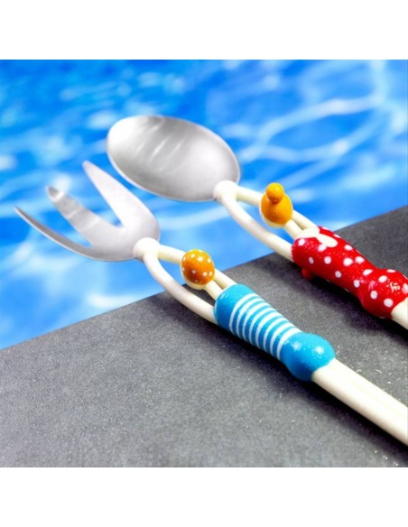Posate Insalata 2pz QUELLE SALAD Nuotatori 🏊‍♂️ – Eleganza e Dinamism