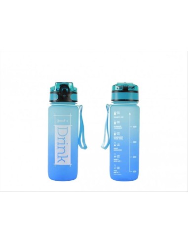 Borraccia Motivazionale in Tritan 750ml Azzurra e Blu 💧 Con Tacche pe