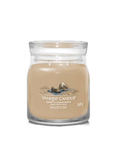 AMBER E SANDALWOOD Giara media 368gr Yankee Candle Signature
