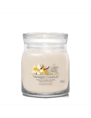 VANILLA CRÈME BRÛLÉE Giara Media 368gr – Yankee Candle golosa e avvolg