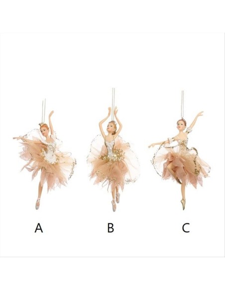 Ballerina con Gonna in Tulle Oro Champagne h17cm – 3 Varianti 🎀🩰