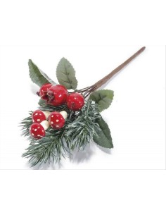 Rametto di Pino con Bacche e Funghetti